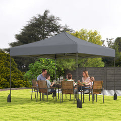 9.5 x 9.5 Foot Pop-Up Canopy with Adjustable Height