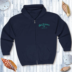 Unisex 'Old Junonia Sheller's Club' Zip Hoodie Sweatshirt - Shelling Clothes