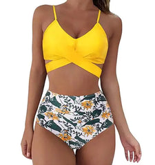 Women's 'Christina' High Waist Two-Piece Bikini Swimsuit