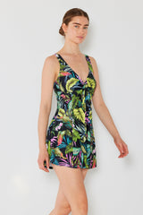 Women's One-Piece Swim Dress - Molokai Black