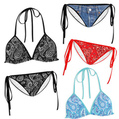 Women's Paisley Retro Bikini Separates