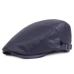 Men's Stylish Leather Scally Cap