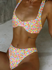 Sexikinis Floral Funky Women's Two-Piece Bikini Swimsuit