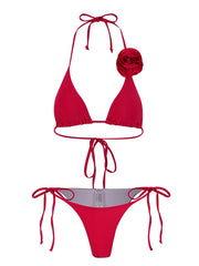 Sexikinis Yelia Women's Three-Piece Bikini Swimsuit with Long Skirt Cover-Up