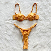 Sexikinis Golden Girl Women's Two-Piece Bikini Swimsuit