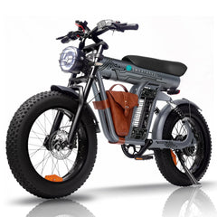 HEZZO 1200W Electric Bike - 48V Lithium Battery, Over 50km/h Speed