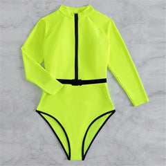 Sexikinis Women's Long Sleeve One-Piece Swimsuit