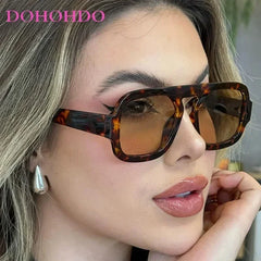 Women's Square Polarized Sunglasses with UV400 Protection