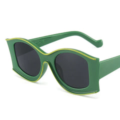 Sexikinis Women's Colorful Oversized Retro Sunglasses