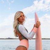 Sexikinis Ariel Bae Women's One-Piece Long or Short Sleeve Swimsuit