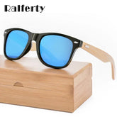 Unisex Ralferty Bamboo Sunglasses with UV400 Protection