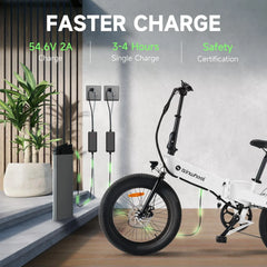 Isinwheel U5 500W 20" Folding eBike - Powerful & Compact Design
