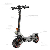 Ruitoo M6 Max Dual Motor Scooter - 5600W, 60V, Fast Charging