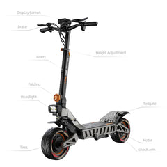 Ruitoo M6 Max Dual Motor Scooter - 5600W, 60V, Fast Charging