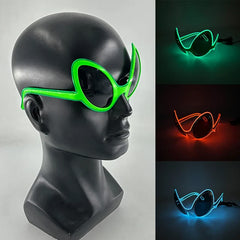 Adult's Unisex Glowing Neon Sunglasses - Alien, Steam Punk, Wayfarer HALLOWEEN