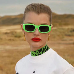 Sexikinis Swim Unisex Vintage Small Rectangle Sunglasses