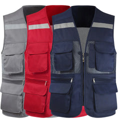 24 Hour Sport Men's Breathable Mesh Fishing Vest with Multiple Pockets