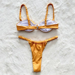 Sexikinis Golden Girl Women's Two-Piece Bikini Swimsuit