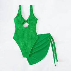 Sexikinis Selena Women's One-Piece Monokini Swimsuit with Wrap Cover-Up