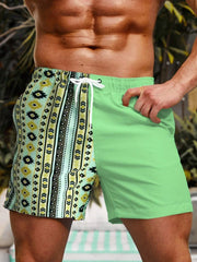 Sexikinis Swim Hawaiian Vacation Men's Beach Shorts