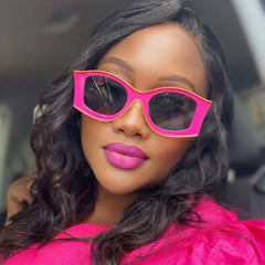Sexikinis Women's Colorful Oversized Retro Sunglasses