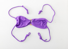 Women's Textured Bandeau/Halter Convertible Bikini Top