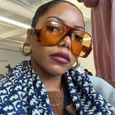 Women's Oversized Aviator Sunglasses with UV400 Protection
