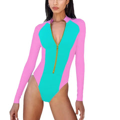 Sexikini Women's Long Sleeve One-Piece Swimsuit
