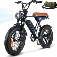 24 Hour Sport Adult eBike, 750W Motor, 374.4Wh Battery, 20" Fat Tires, 55 Mile Range