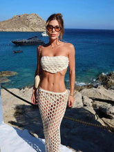 Sexikinis Ibiza Women's Three-Piece Bikini Swimsuit with Long Skirt Cover-Up