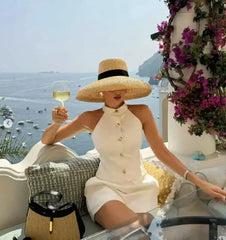 Women's Wide Brim Straw Sun Hat, Many Colors/Styles