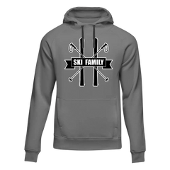 Unisex Adult's 'Ski Family' Fleece Hoodie