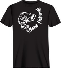 Outdoorzees Unisex 'Gone Fishing' v1 T-Shirt