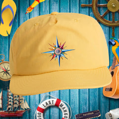 Unisex Latitudes Nautical Compass Design Surf Cap