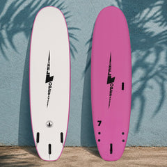7 Foot Surfboard Trading Co. | Swell Operator Soft Top Surfboard - Coral Pink