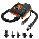 16 PSI, 95L/min SUP Surf Paddle Board Canoe Inflatable Boat Car Bike High Pressure Car 12V Electric Air Pump with 6 Connectors