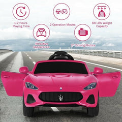 12V Kids Ride-On Licensed Maserati Car with Remote Control and Lights