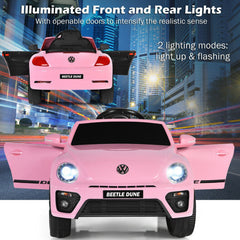 12V Kids Ride On Licensed Volkswagen Beetle with Remote Control