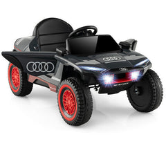 LuxuryLifeWay Licensed Audi Kids Ride On E-tron Racing Car - Gray
