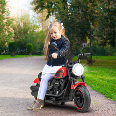 Kids Electric Motorcycle with Training Wheels and LED Headlight