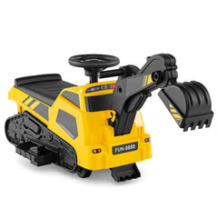 6V Ride On 3-in-1 Electric Excavator with Adjustable Arms and Music