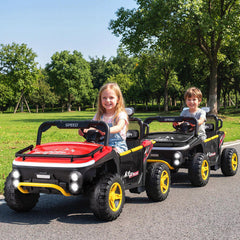 24V Kids Ride On 2 Seater UTV with Horn and Music