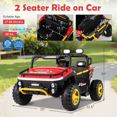 24V Kids Ride On 2 Seater UTV with Horn and Music