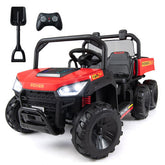 24V 7Ah Kids Ride On 2-Seater 4WD UTV with Electric Dump Bed and Lights