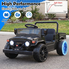 12V Kids Ride On Licensed Toyota Truck with Dump Bed and Music