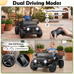 12V Kids Ride On Licensed Toyota Truck with Dump Bed and Music