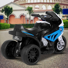 LuxuryLifeWay 6V Kids 3 Wheels Riding BMW Licensed Electric Motorcycle - Blue