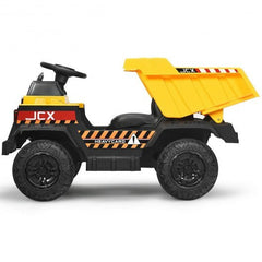 12V Kids Ride On Dump Truck with Electric Bucket and Dump Bed