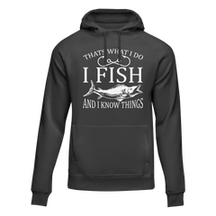 Outdoorzees Unisex 'I Fish And Know Things' Hoodie