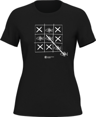 Outdoorzees Women's Fish Tick Tack Toe T-Shirt